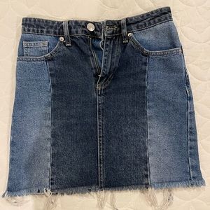BDG Two toned denim skirt, XS